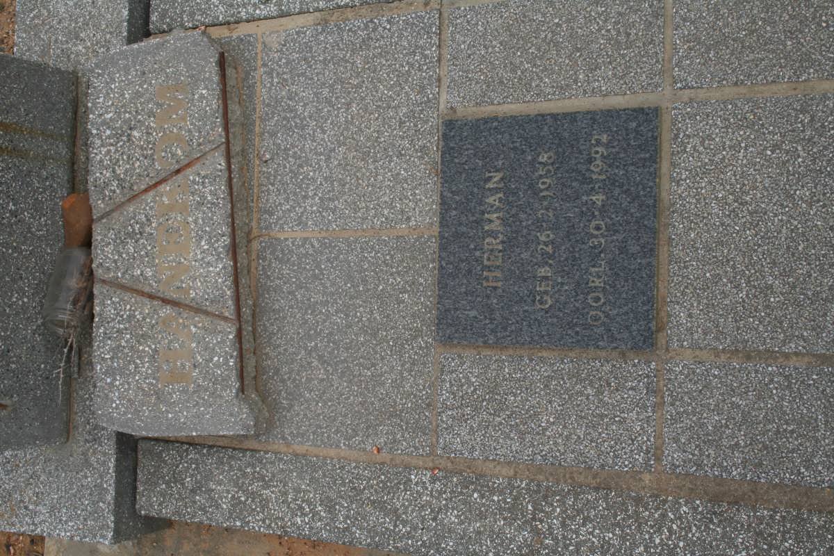 HANEKOM Herman 1958-1992