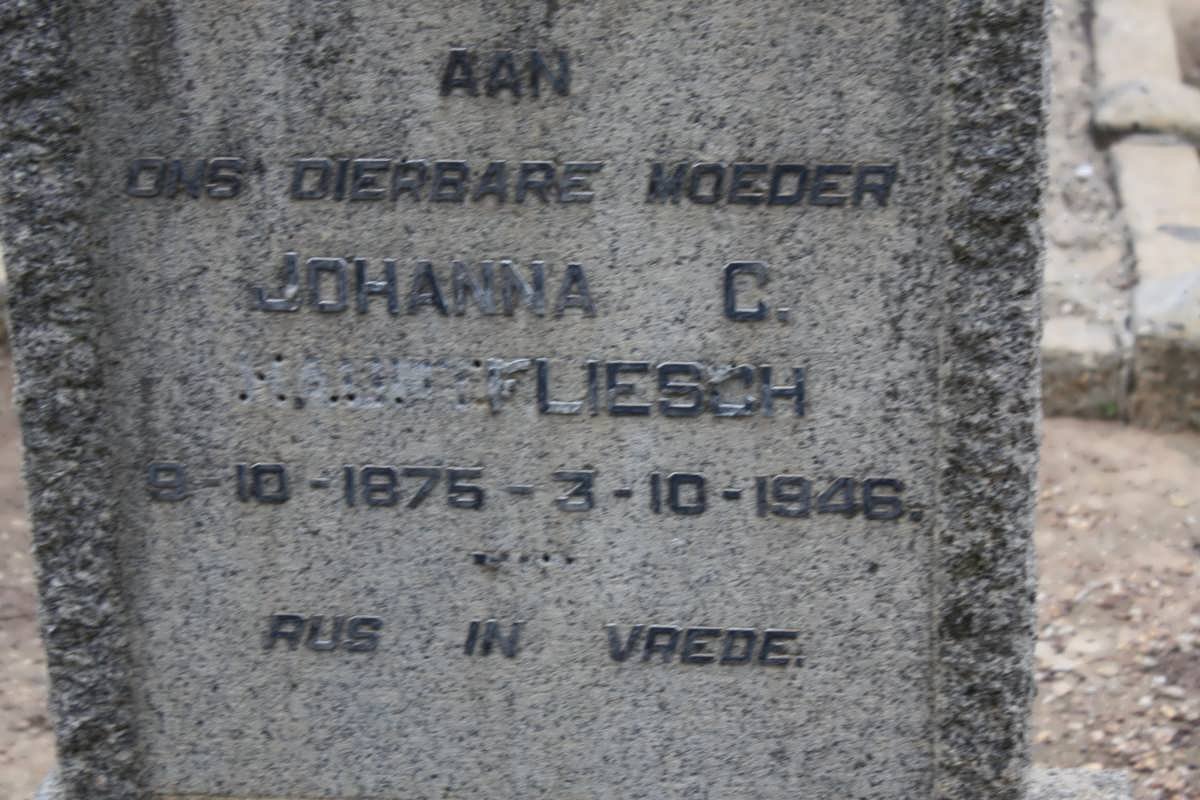 HAUPTFLIESCH Johanna C. 1875-1946