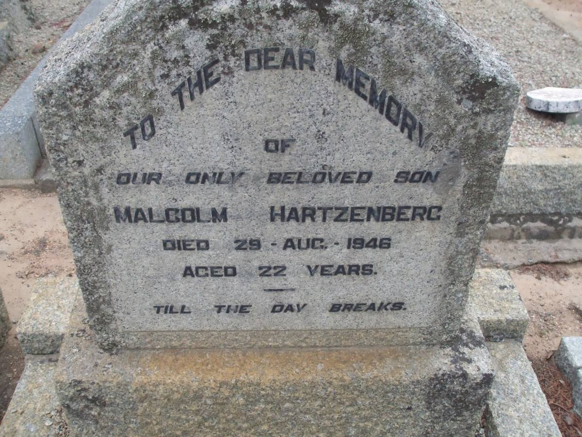 HARTZENBERG Malcolm -1946