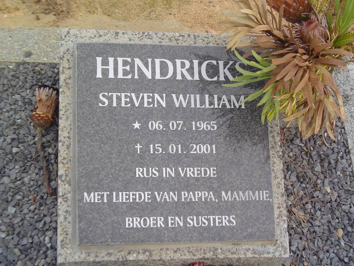 HENDRICKS Steven William 1965-2001
