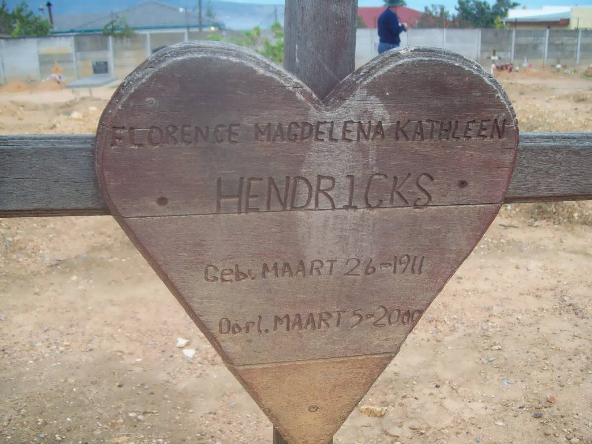 HENDRICKS Florence Magdelena Kathleen 1911-2000