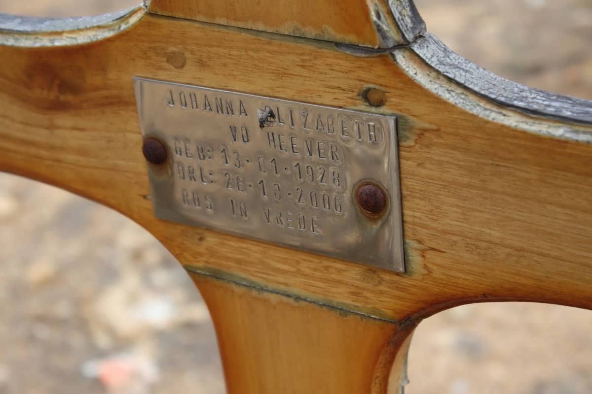 HEEVER Johanna Elizabeth, v.d. 1928-2006