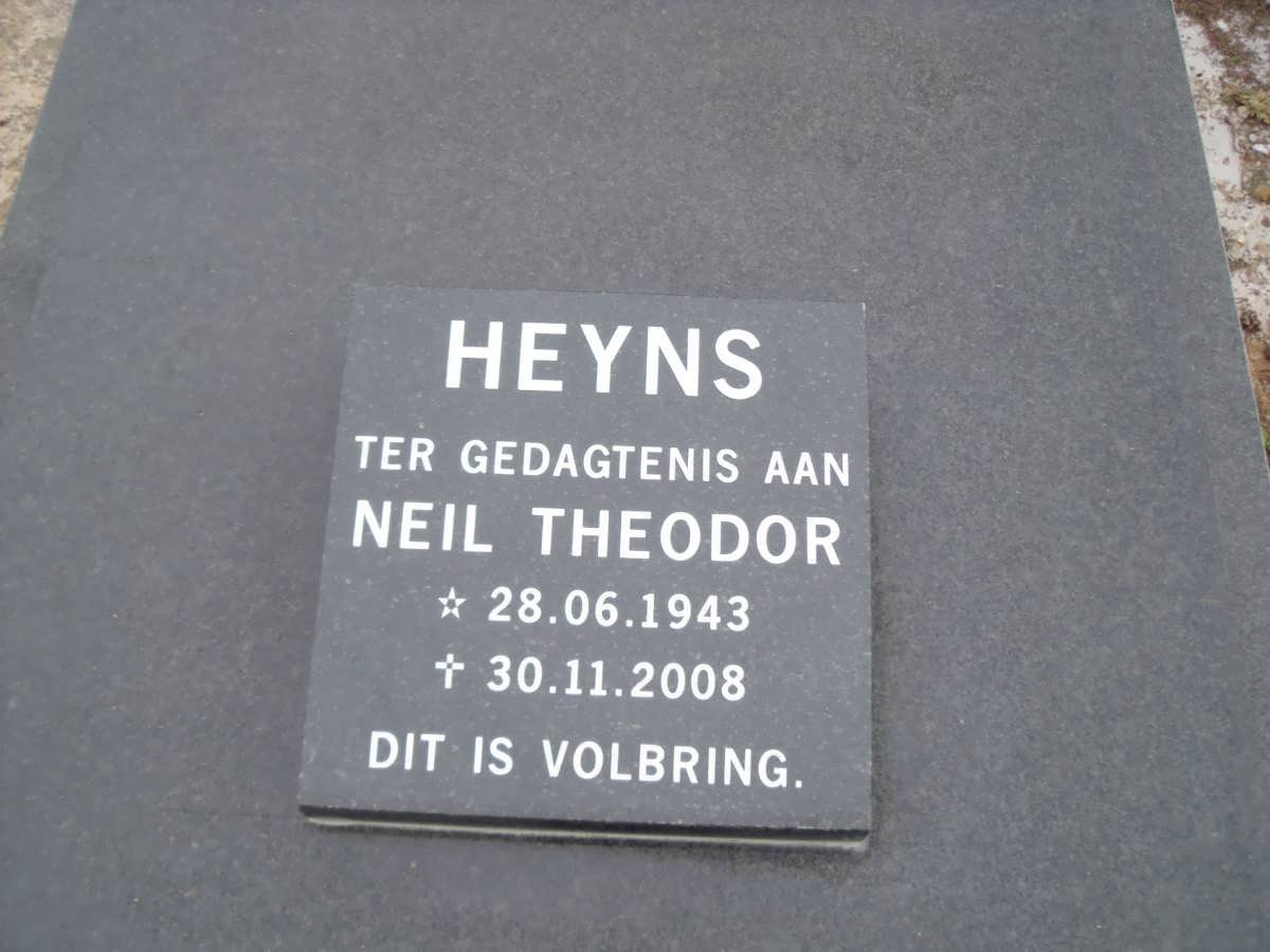 e HEYNS Neil Theodor 1943-2008