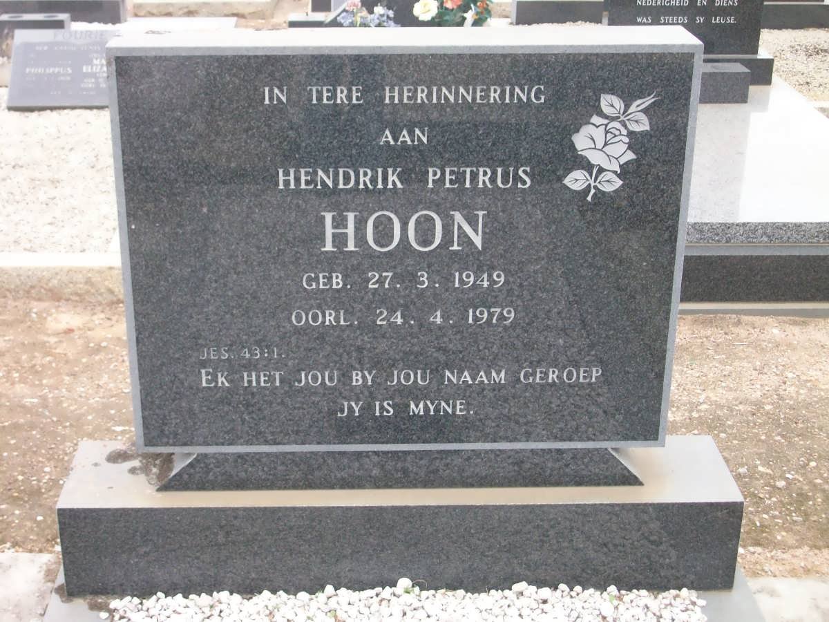 HOON Hendrik Petrus 1949-1979