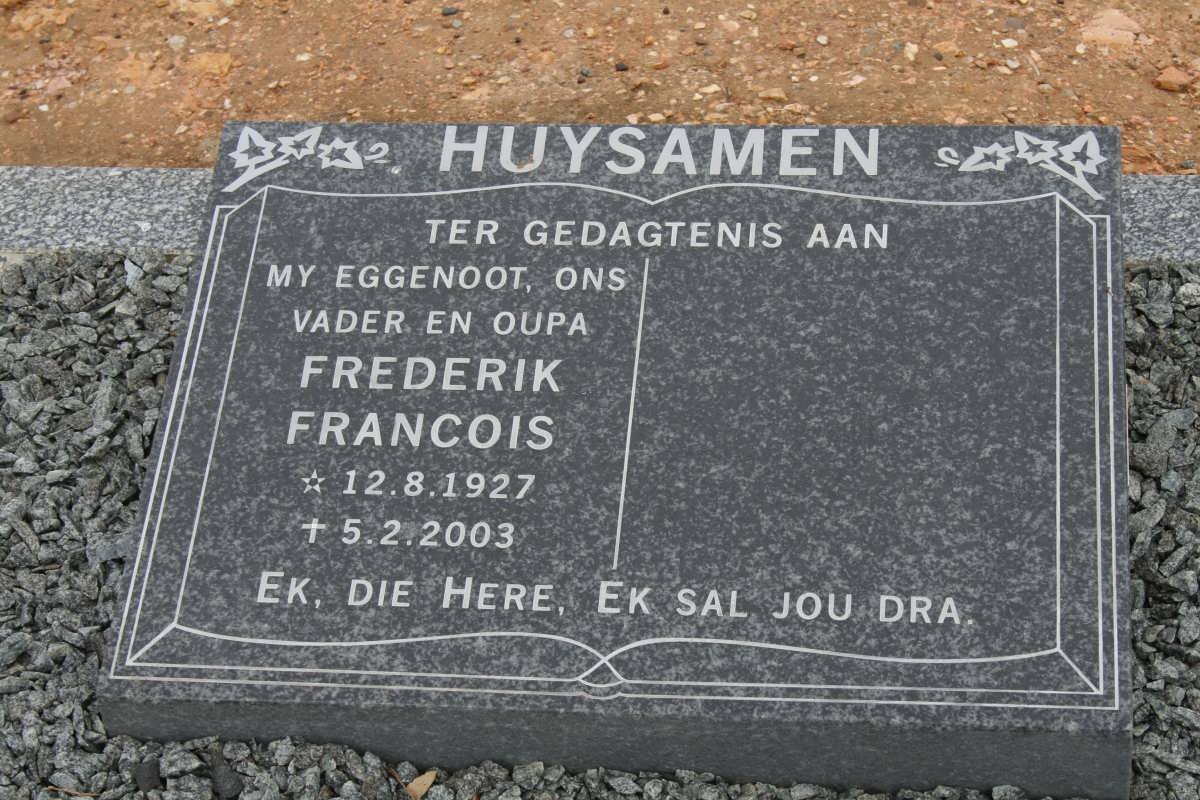 HUYSAMEN Frederik Francois 1927-2003