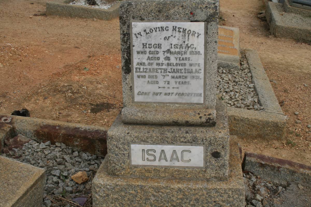 ISAAC Hugh -1930 &amp; Elizabeth Jane -1931
