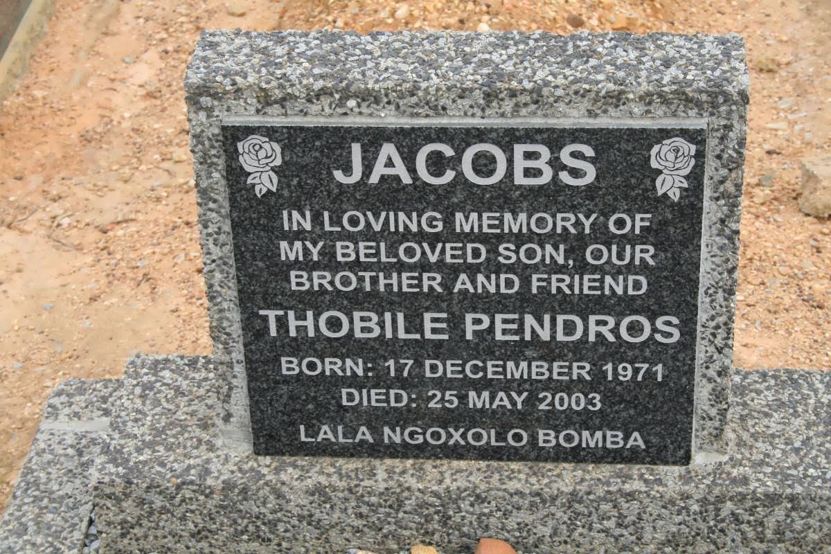 JACOBS Thobile Pendros 1971-2003