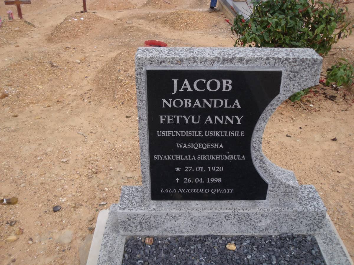 JACOB Nobandla Fetyu Anny 1920-1998