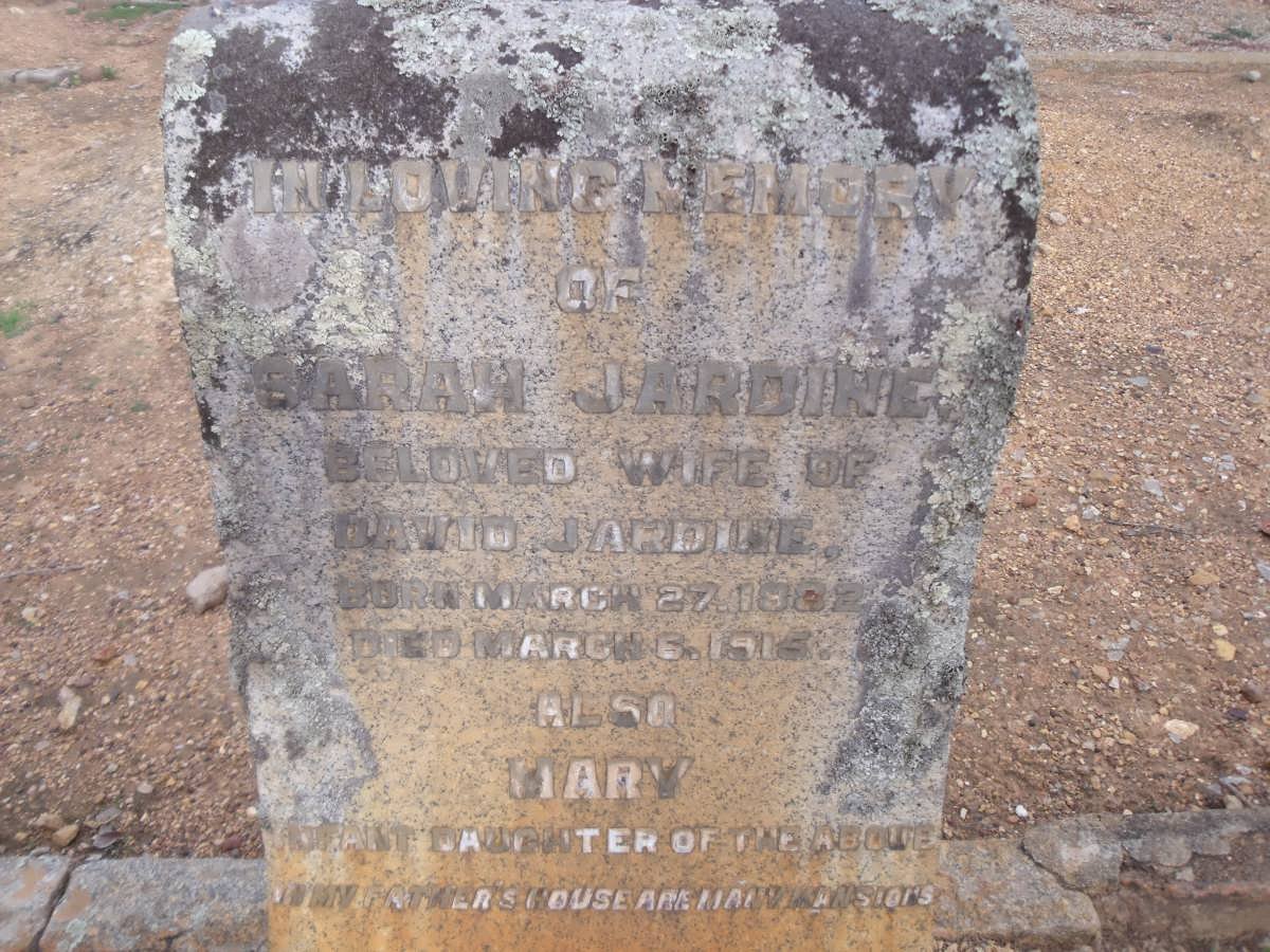 JARDINE Sarah 1882-1915 :: JARDINE Mary