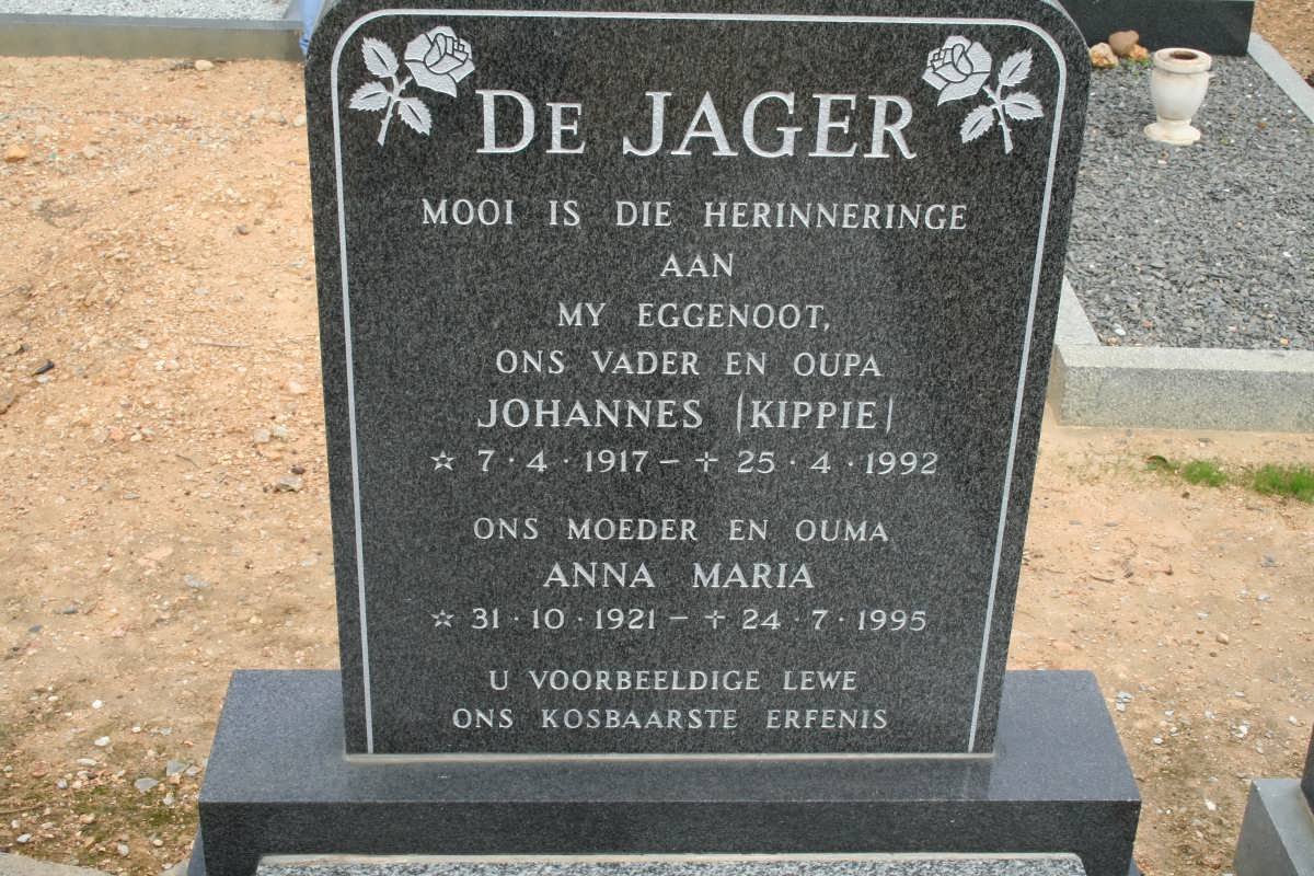 JAGER Johannes, de 1917-1992 &amp; Anna Maria 1921-1995
