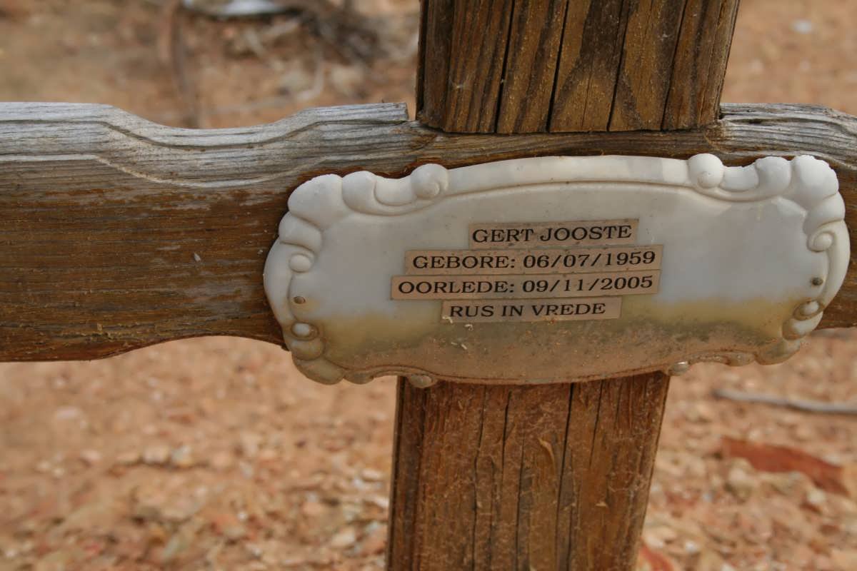 JOOSTE Gert 1959-2005