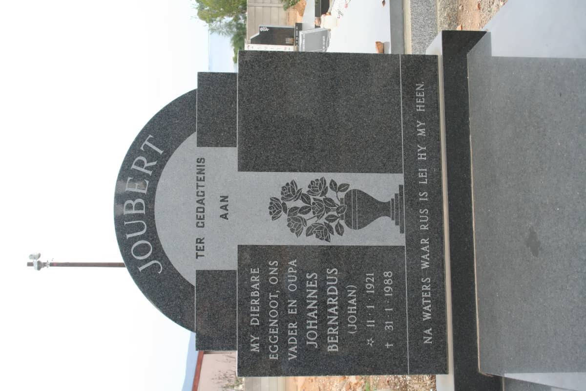 JOUBERT Johannes Bernardus 1921-1988