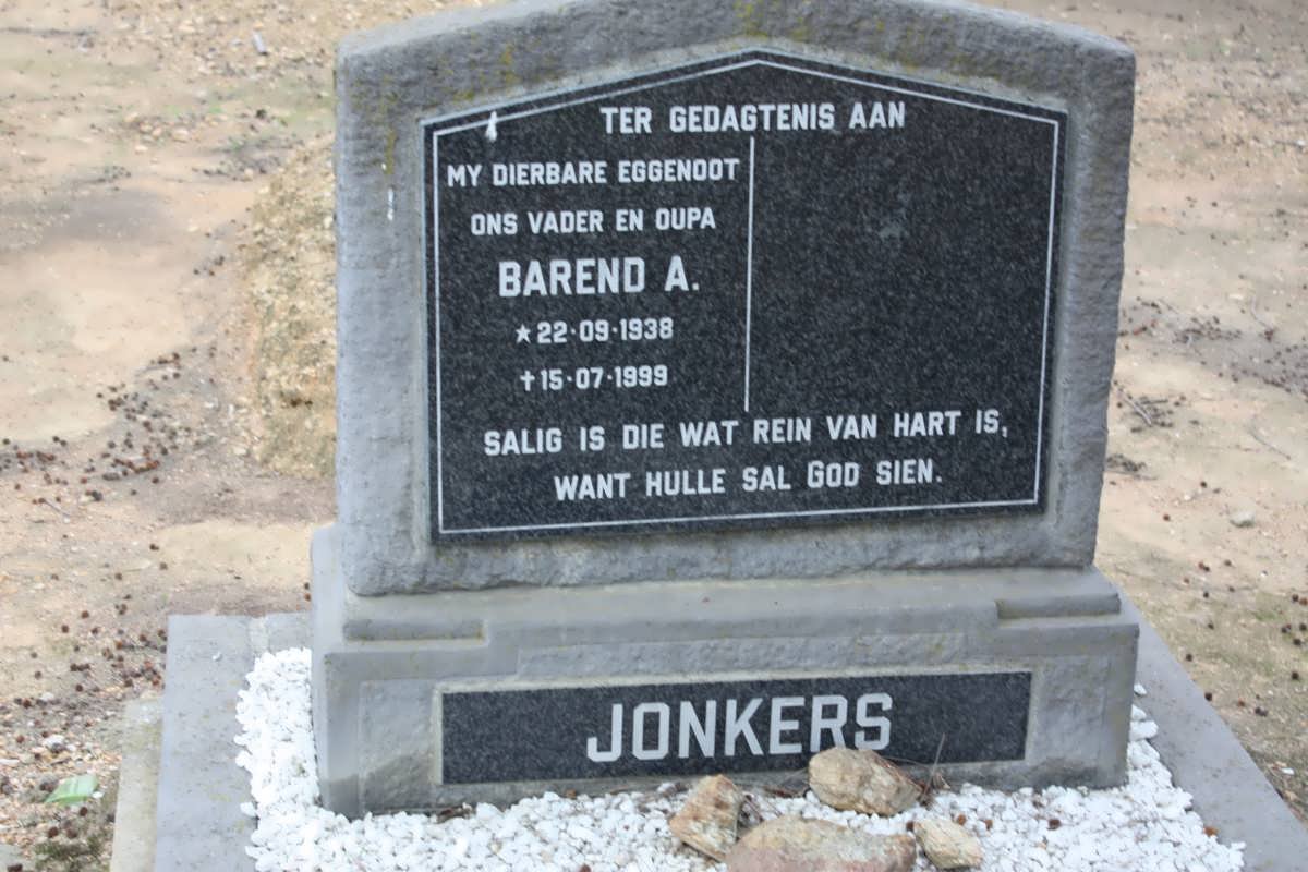 JONKERS Barend A. 1938-1999