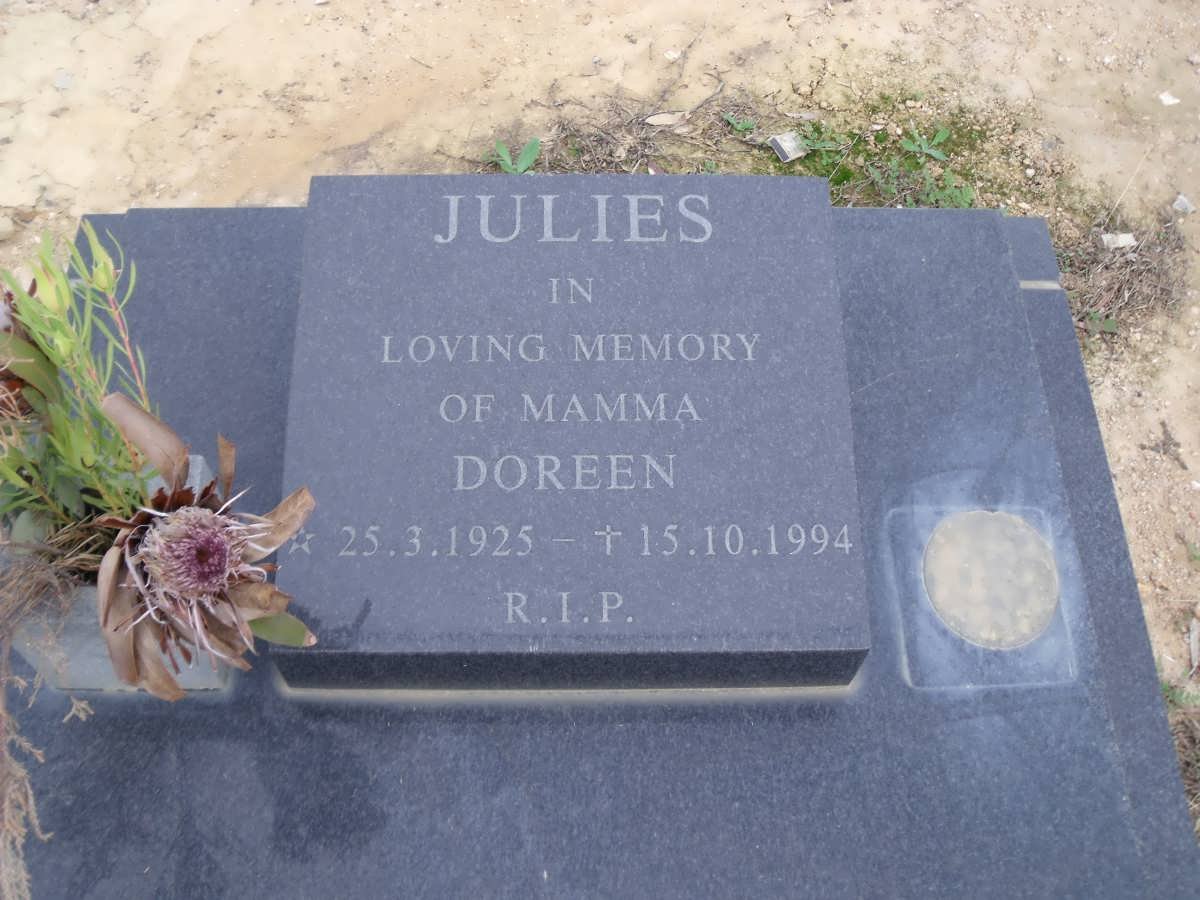 JULIES Doreen 1925-1994