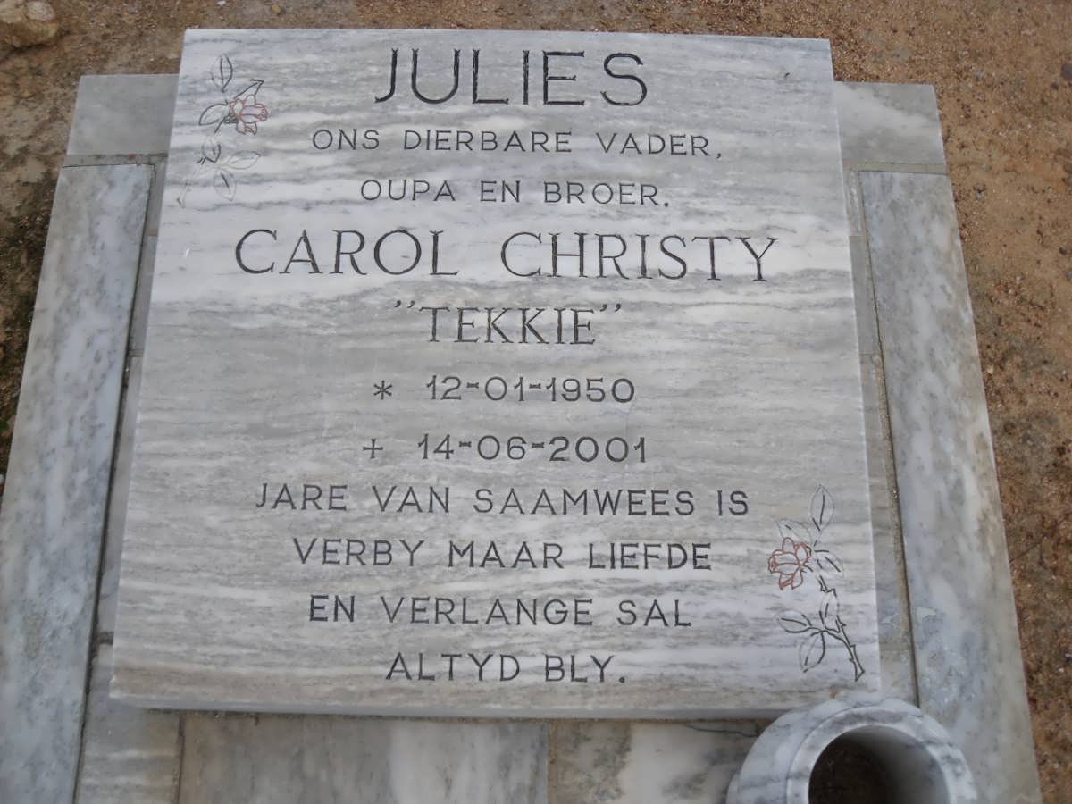 JULIES Carol Christy 1950-2001