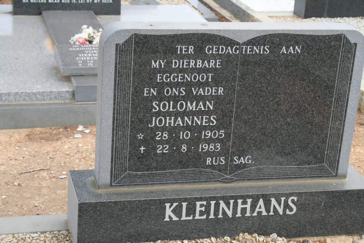 KLEINHANS Soloman Johannes 1905-1983