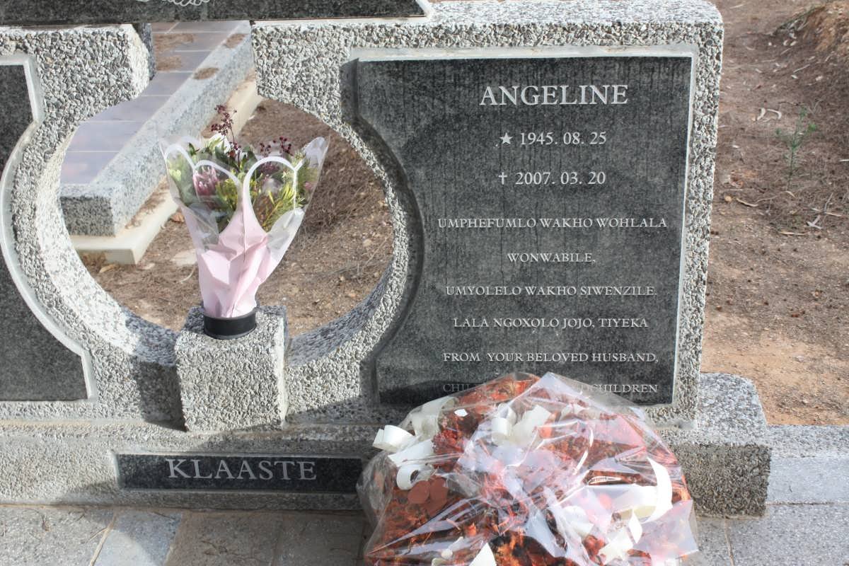 KLAASTE Angeline 1945-2007