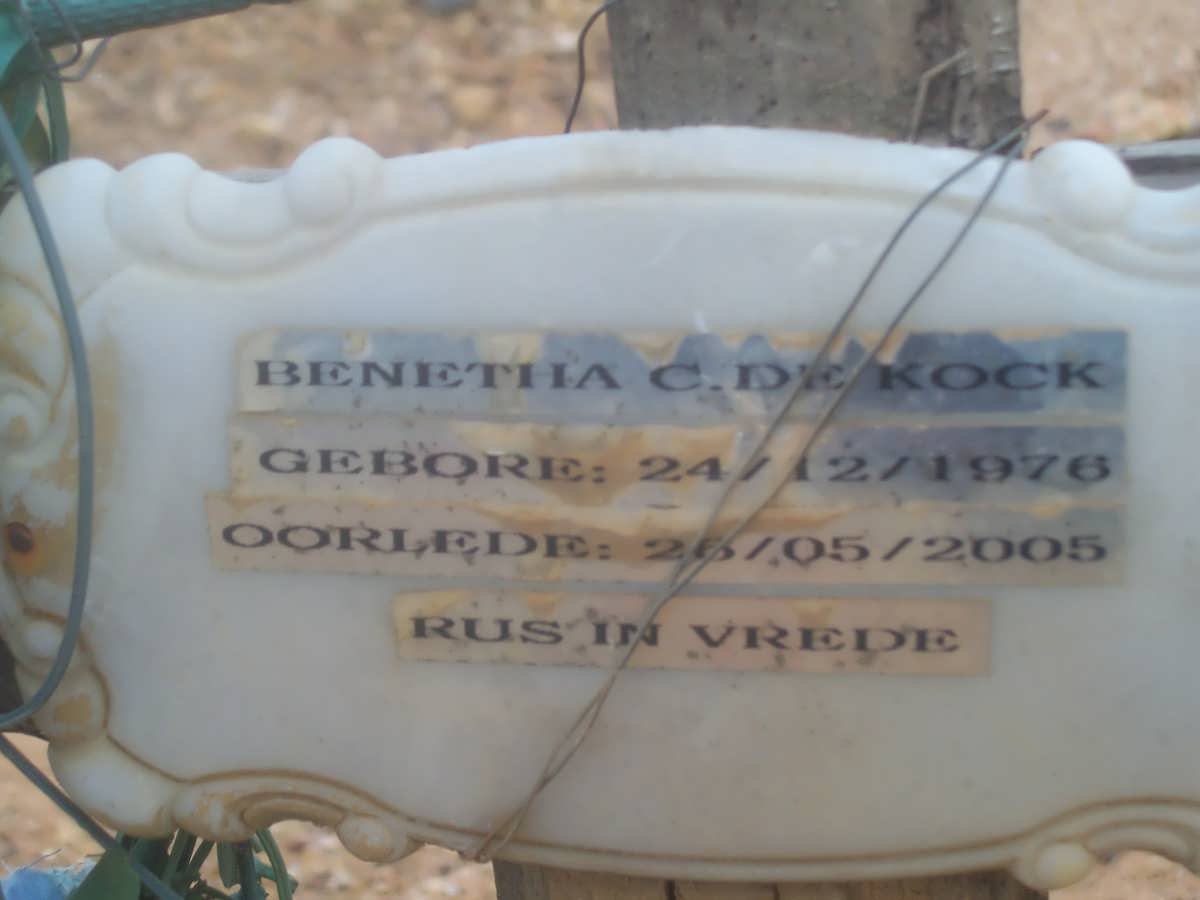 KOCK Benetha C., de 1976-2005