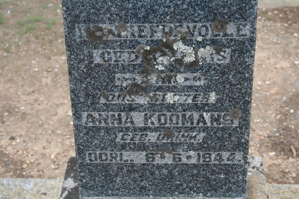 KOOMANS Anna nee BRINK -1944