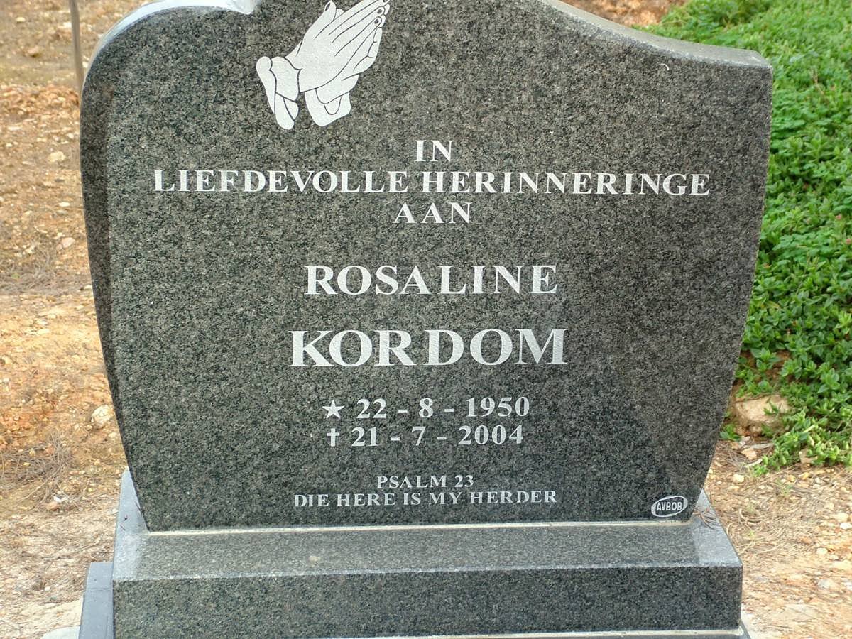 KORDOM Rosaline 1950-2004