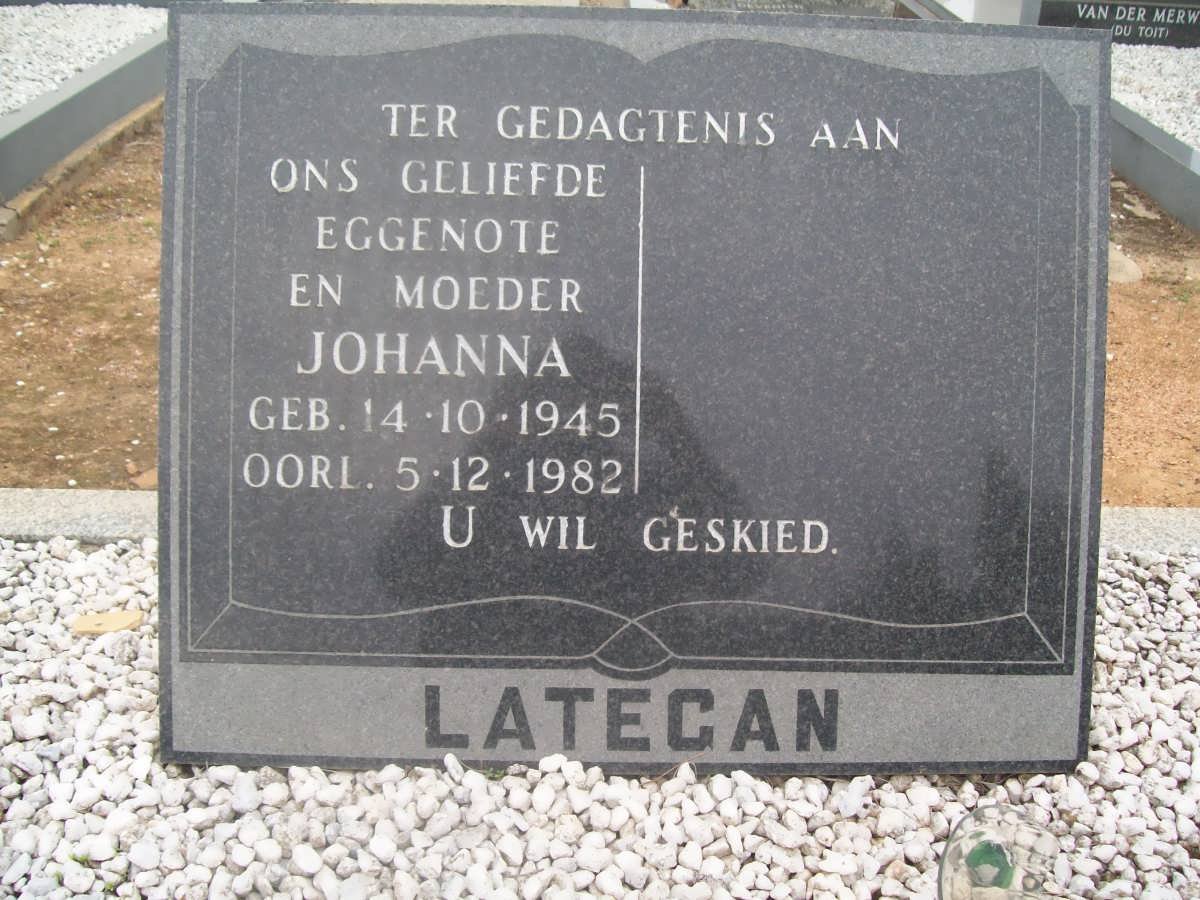 LATEGAN Johanna 1945-1982