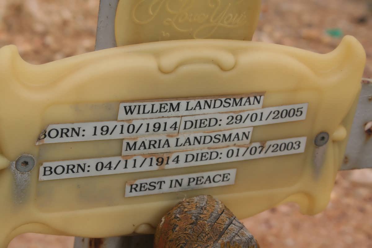 LANDSMAN Willem 1914-2005 &amp; Maria 1914-2003