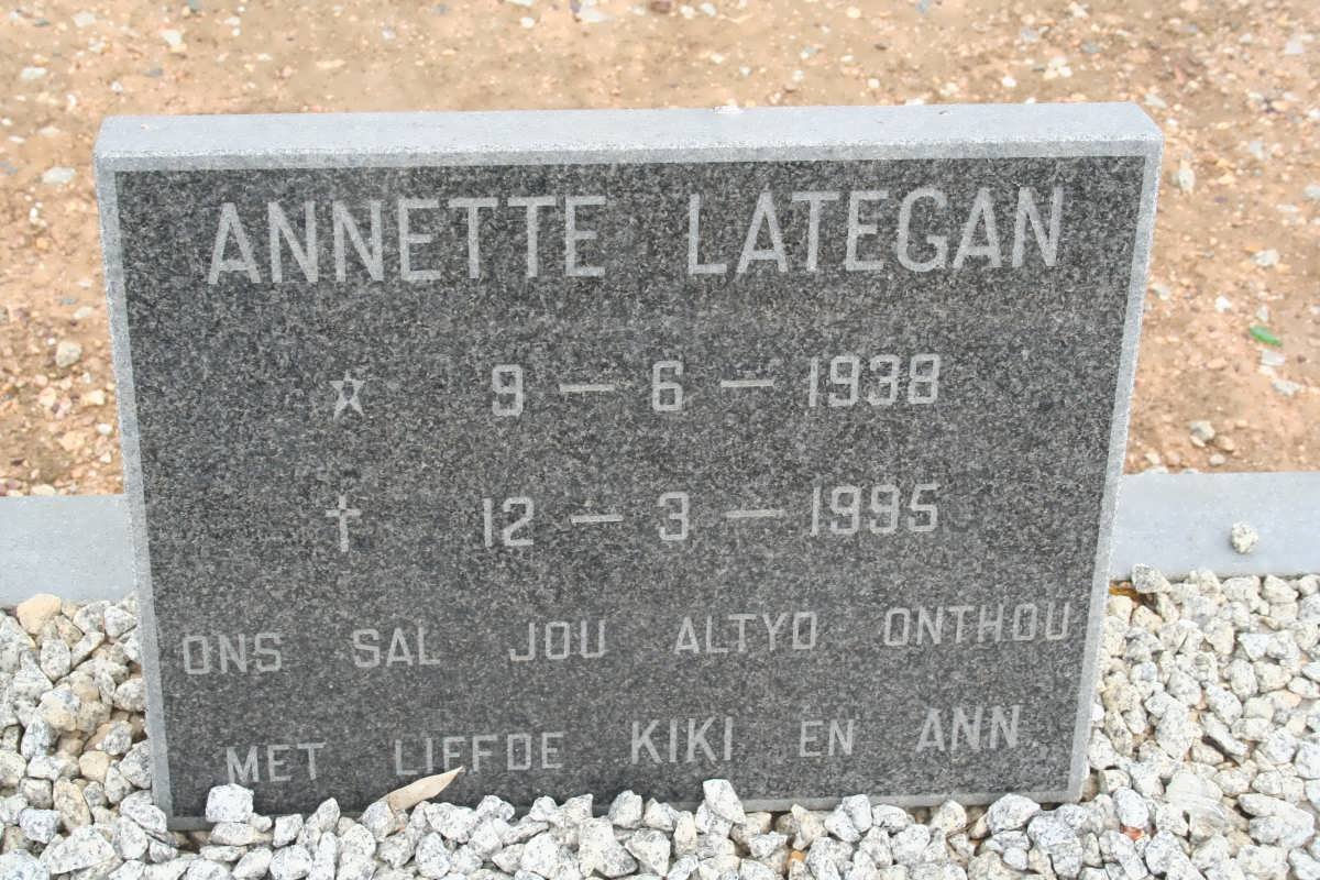 LATEGAN Annette 1938-1995
