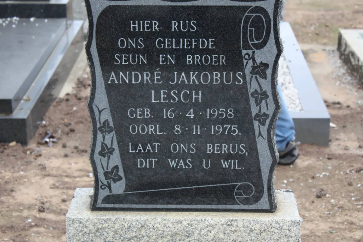 LESCH André Jakobus 1958-1975