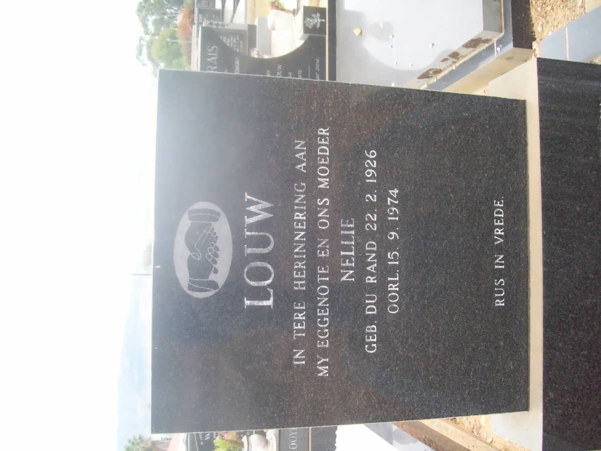 LOUW Nellie nee DU RAND 1926-1974