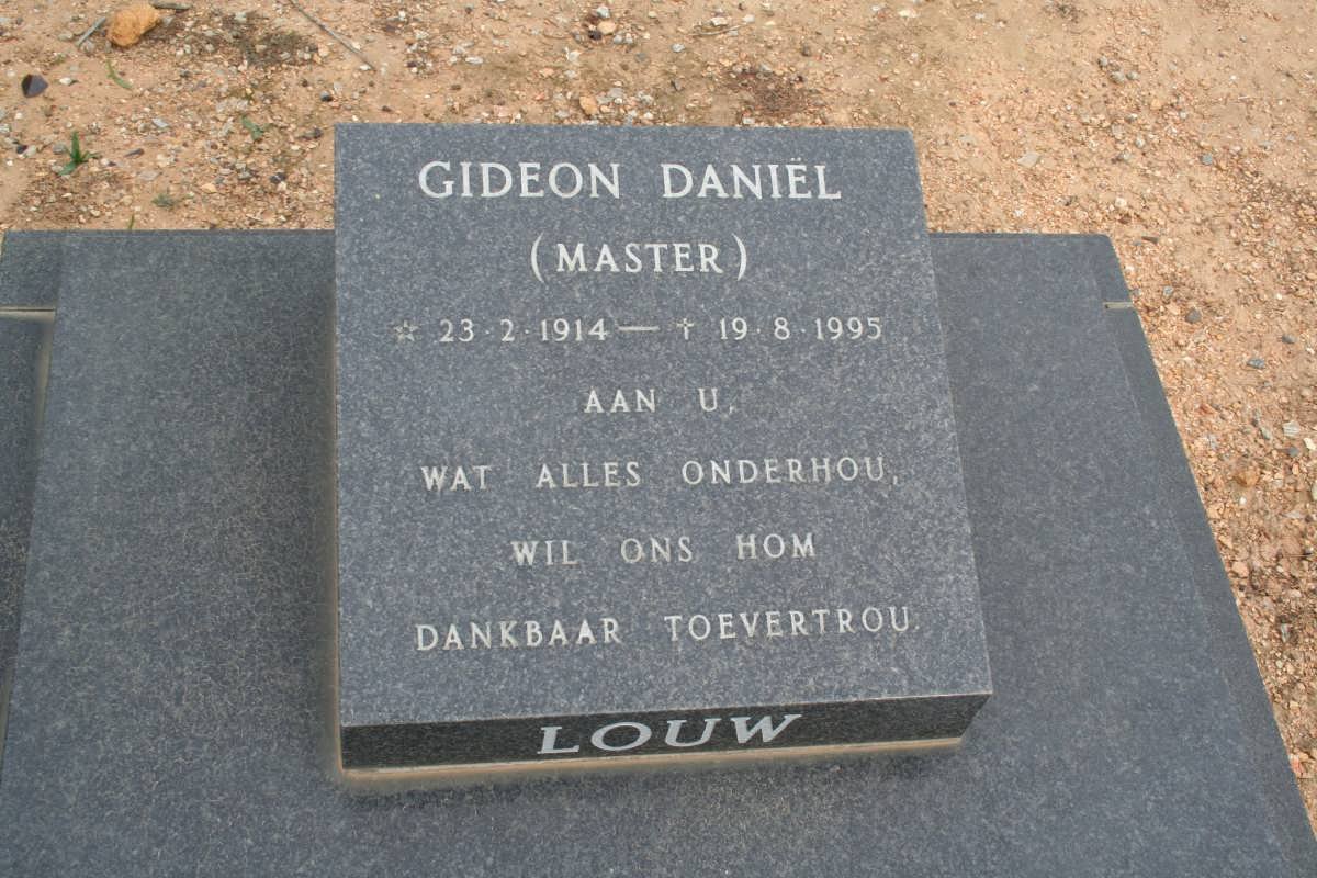 LOUW Gideon Daniël 1914-1995