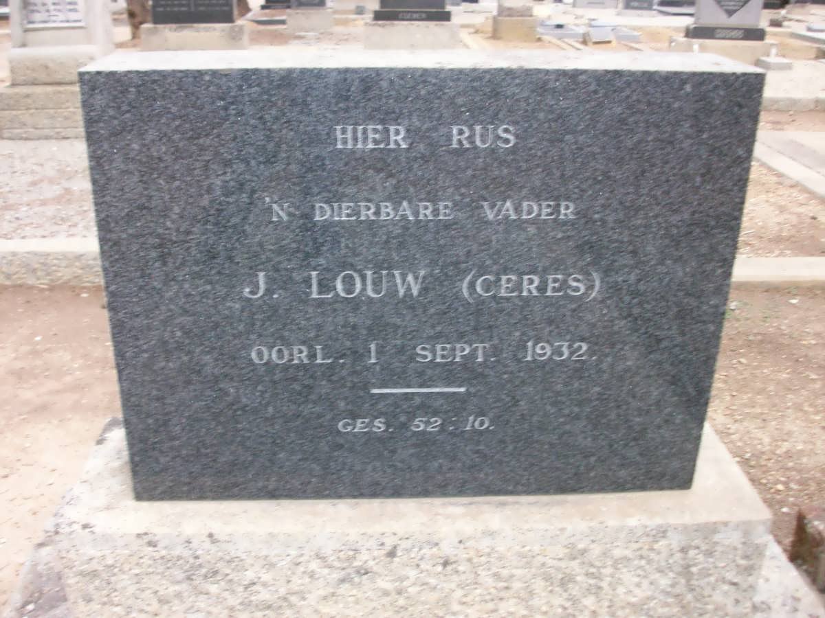 LOUW J. -1932