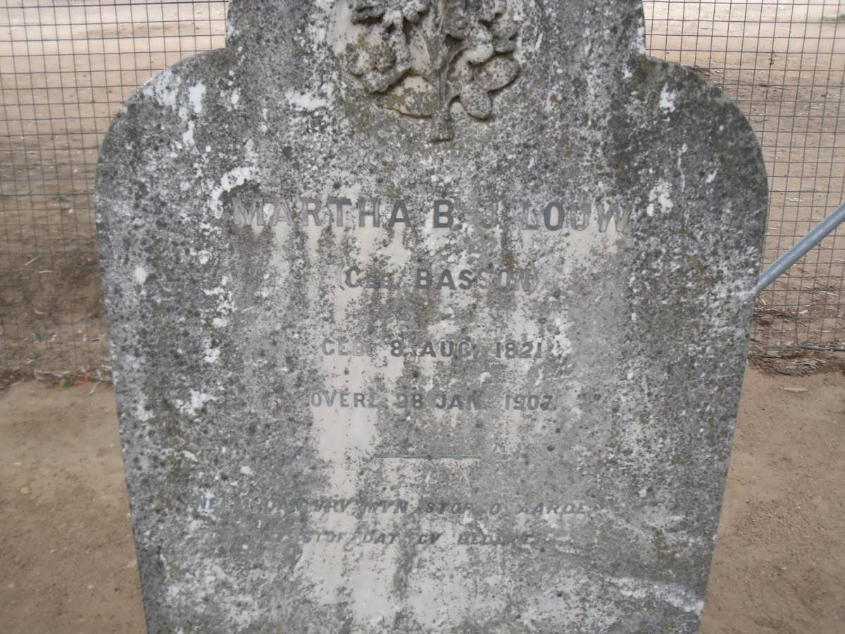 LOUW Martha B.J. nee BASSON 1821-1907