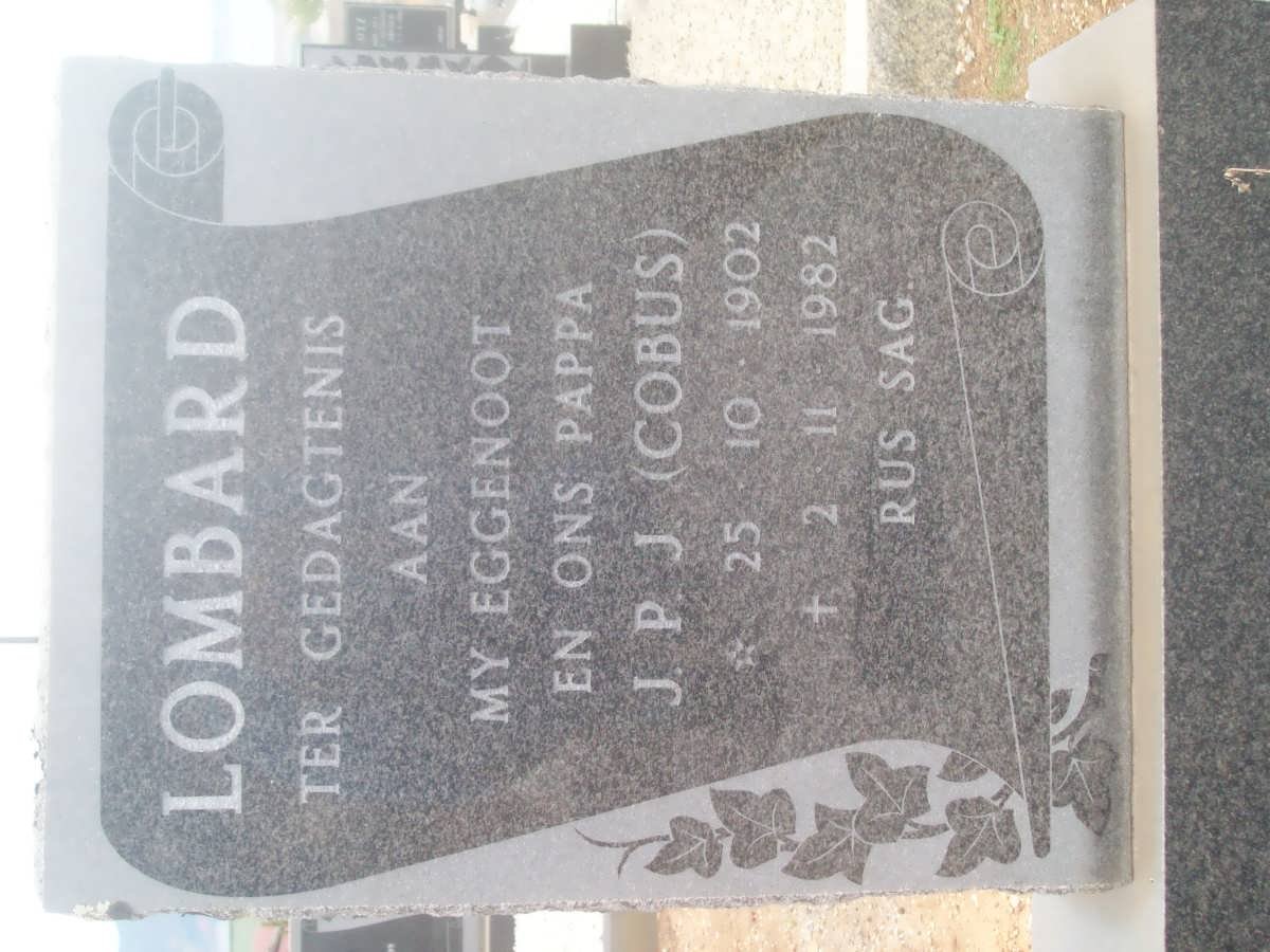 LOMBARD J.P.J. 1902-1982
