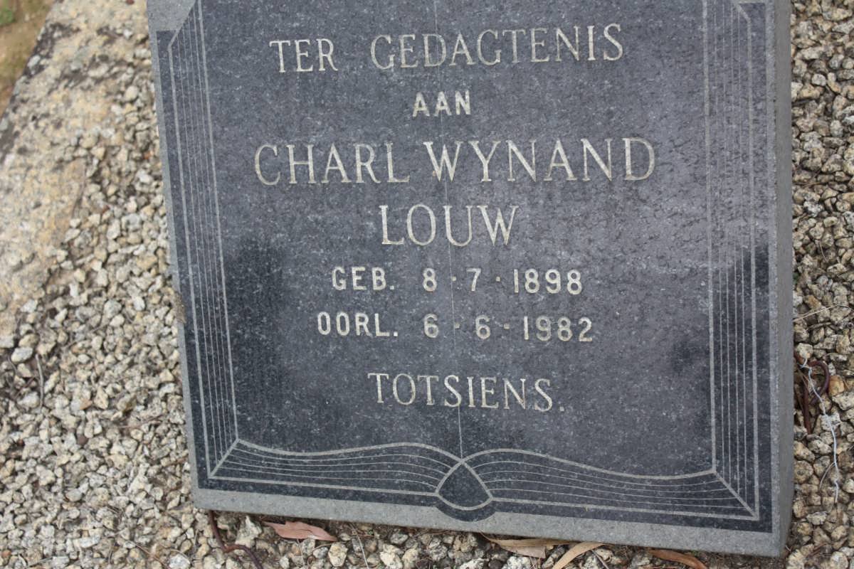 LOUW Charl Wynand 1898-1982