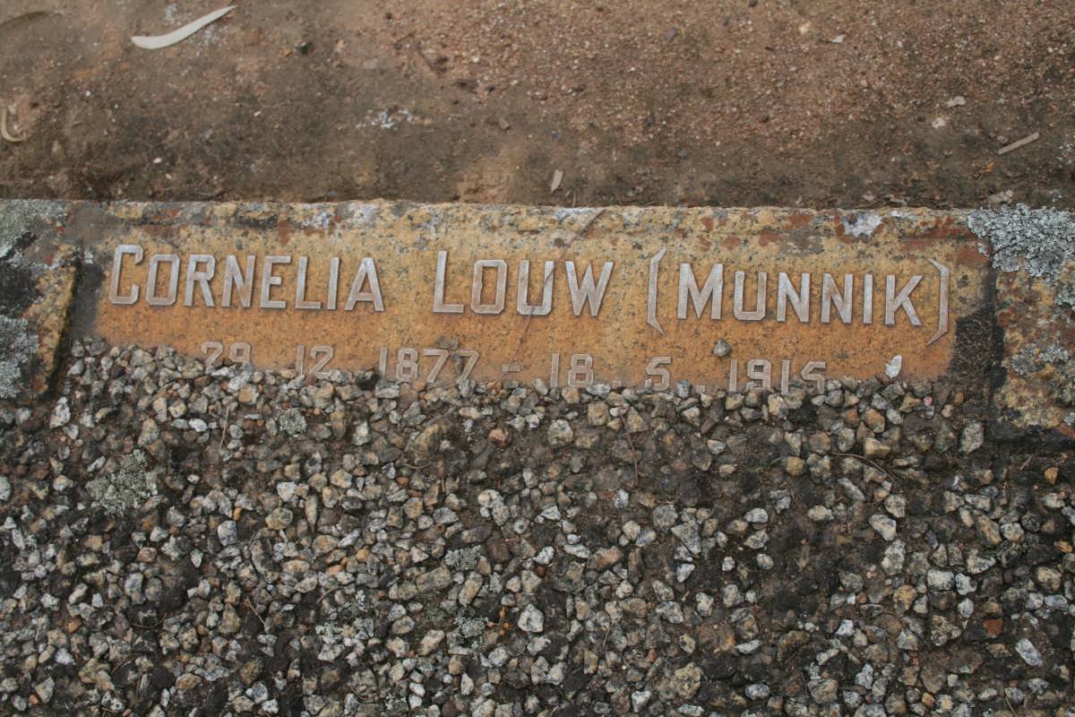 LOUW Cornelia nee MUNNIK 1877-1915