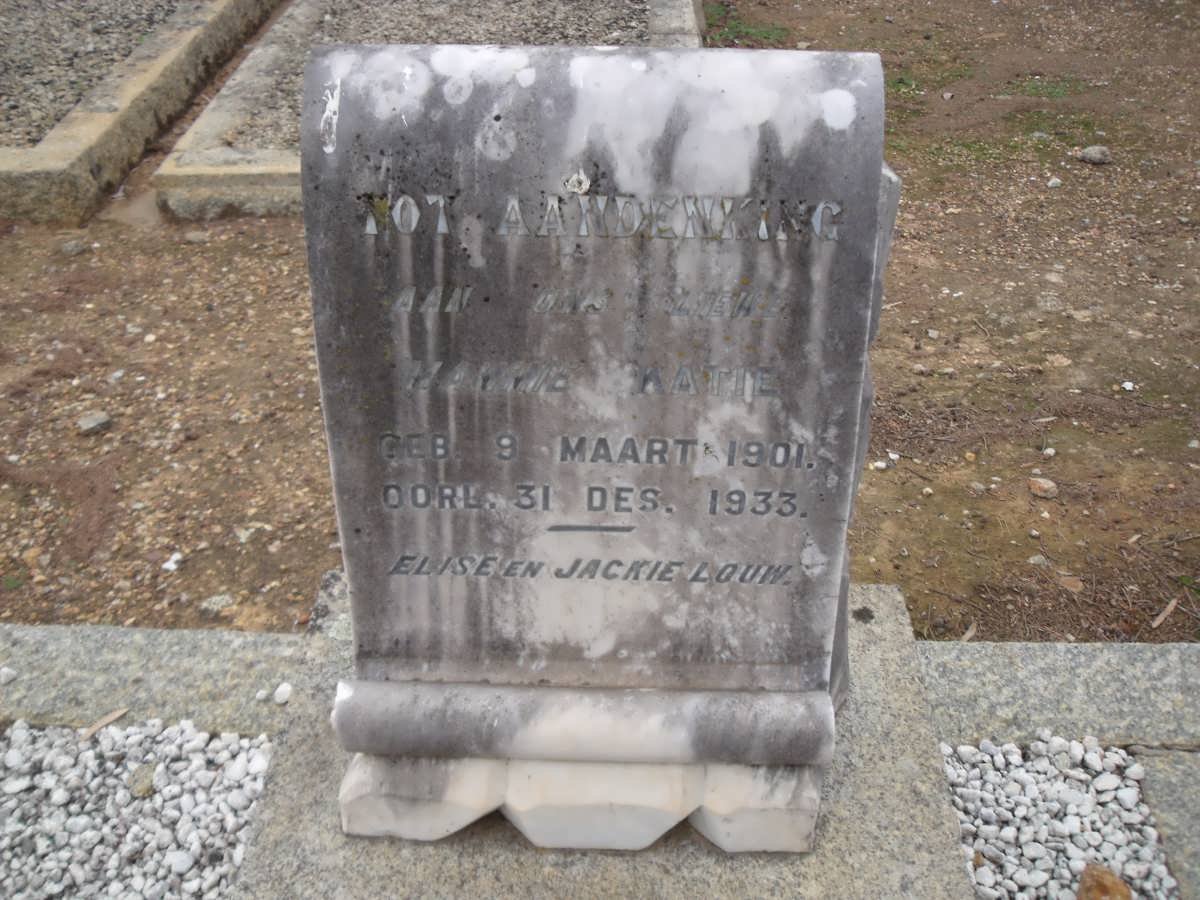 LOUW Katie 1901-1933