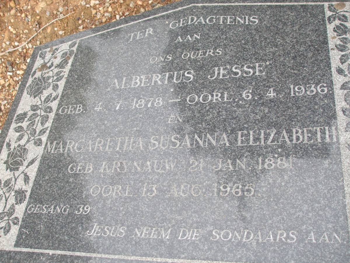 LOUW Albertus Jesse 1878-1936 &amp; Margaretha Susanna Elizabeth KRYNAUW 1881-1965
