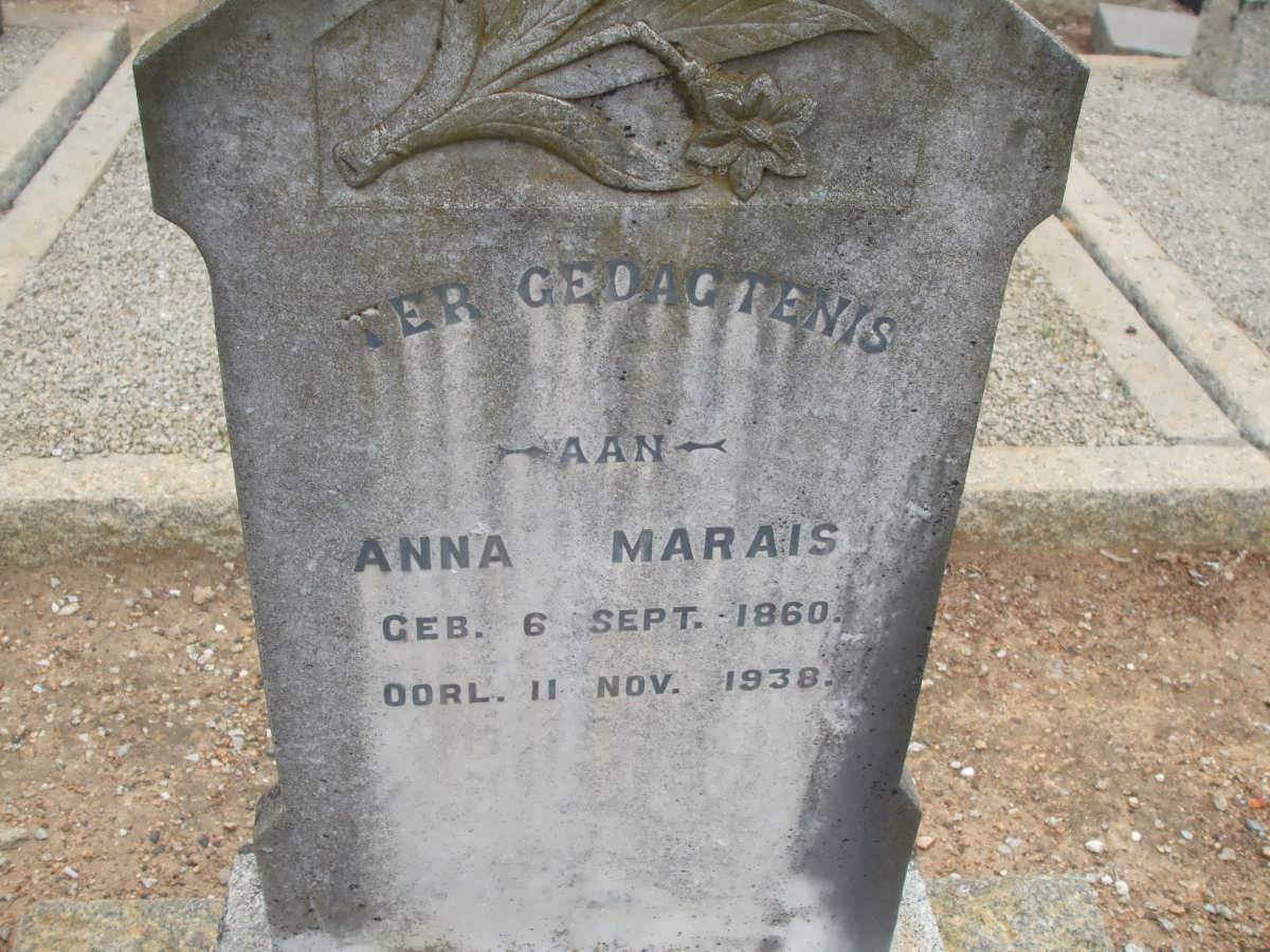MARAIS Anna 1860-1938