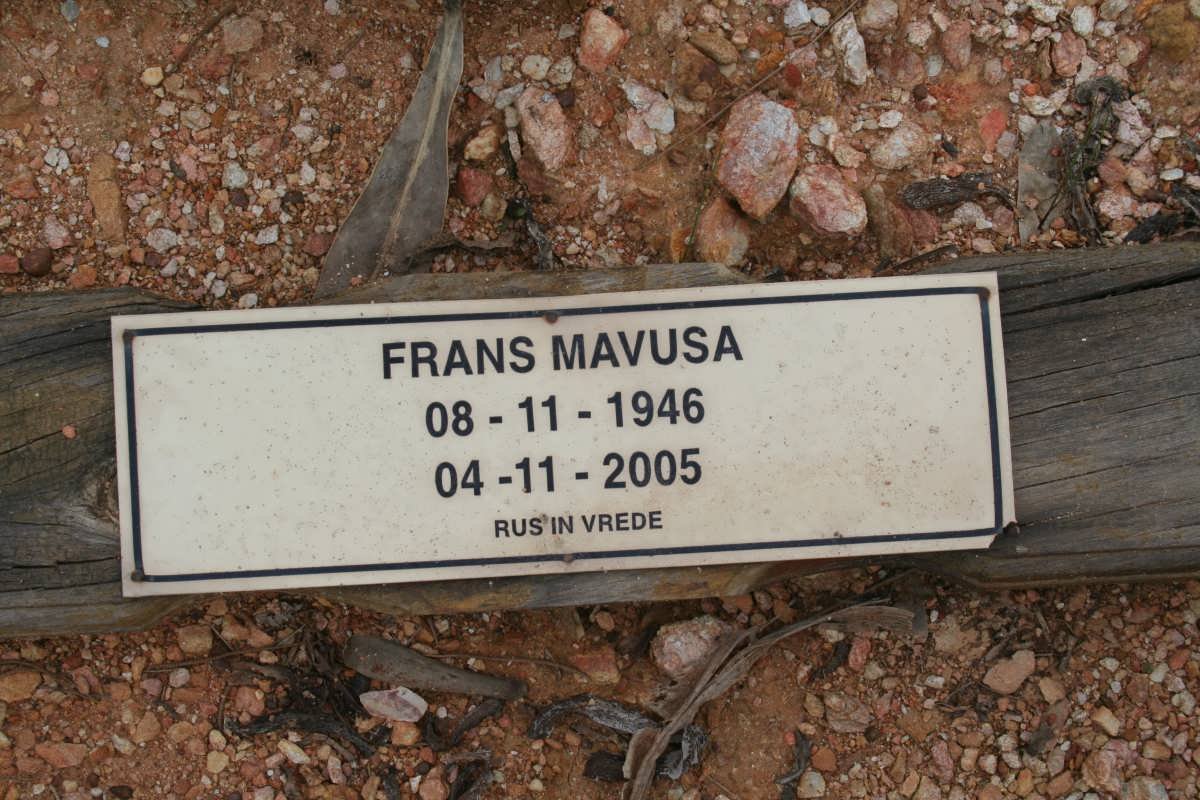 MAVUSA Frans 1946-2005