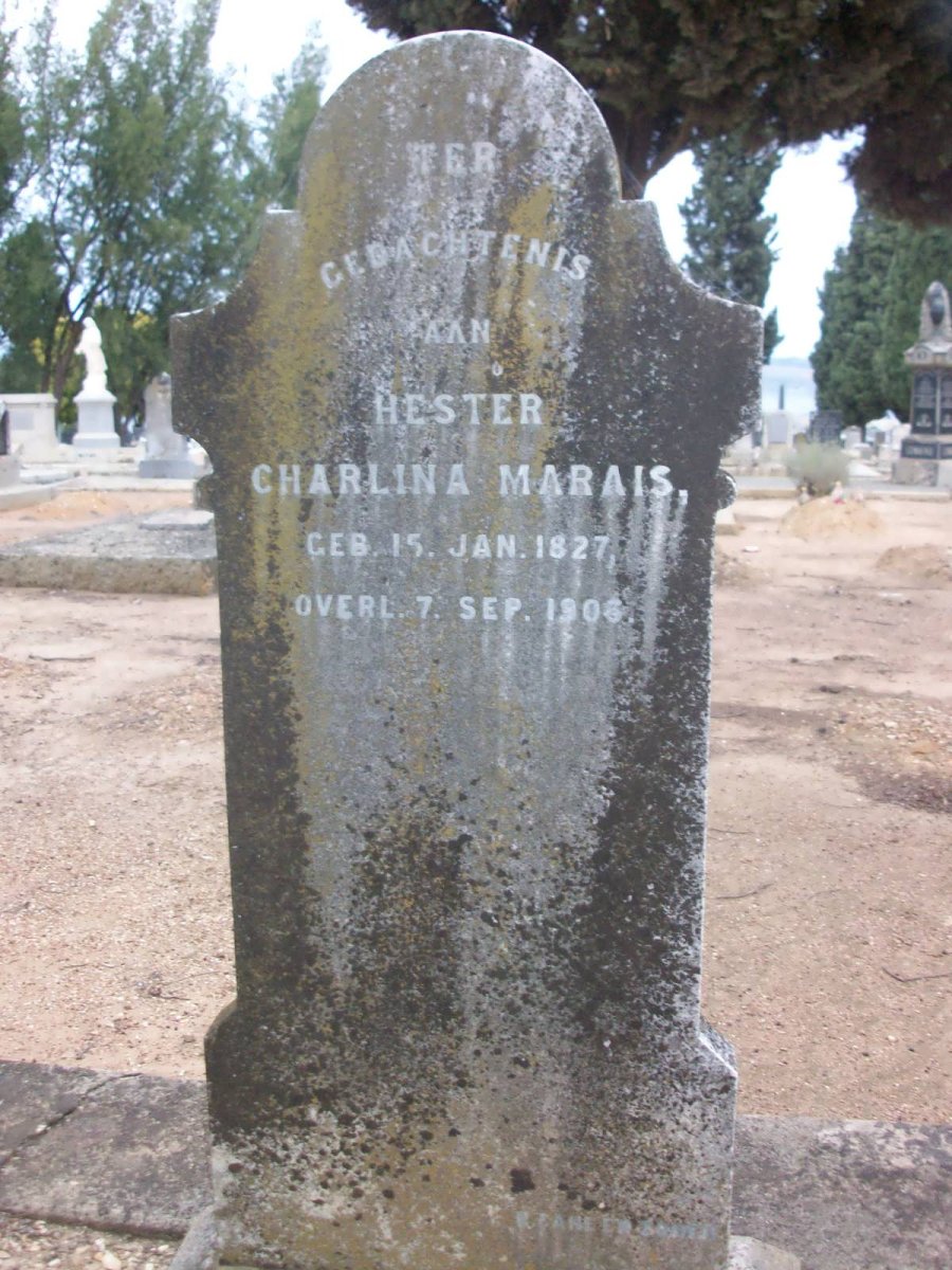 MARAIS Hester Charlina 1827-190?