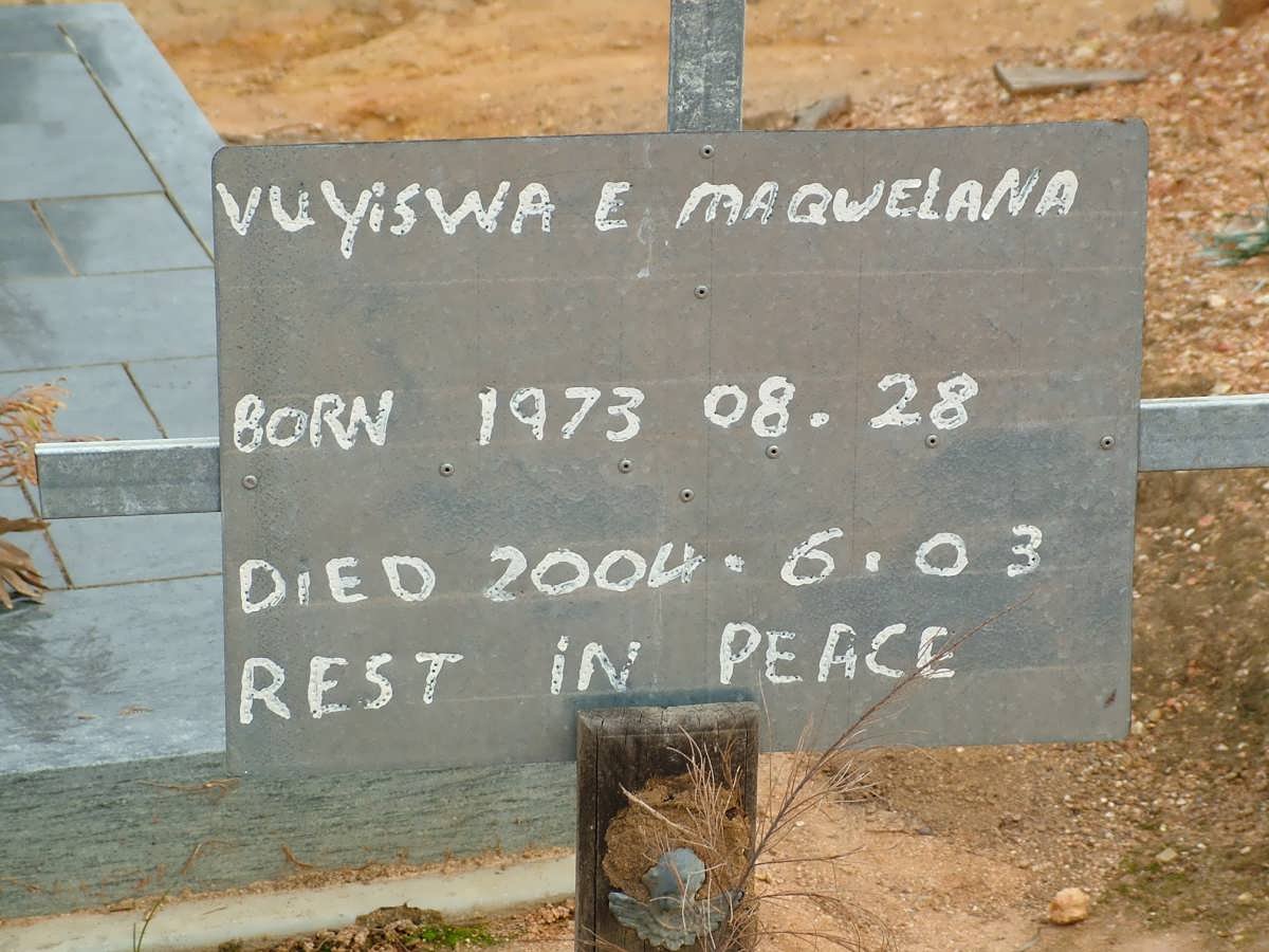 MAQWELANA Vuyiswa E. 1973-2004