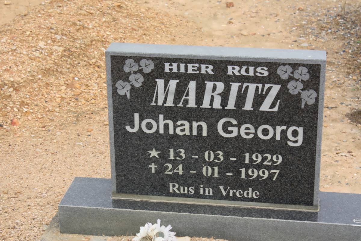 MARITZ Johan Georg 1929-1997