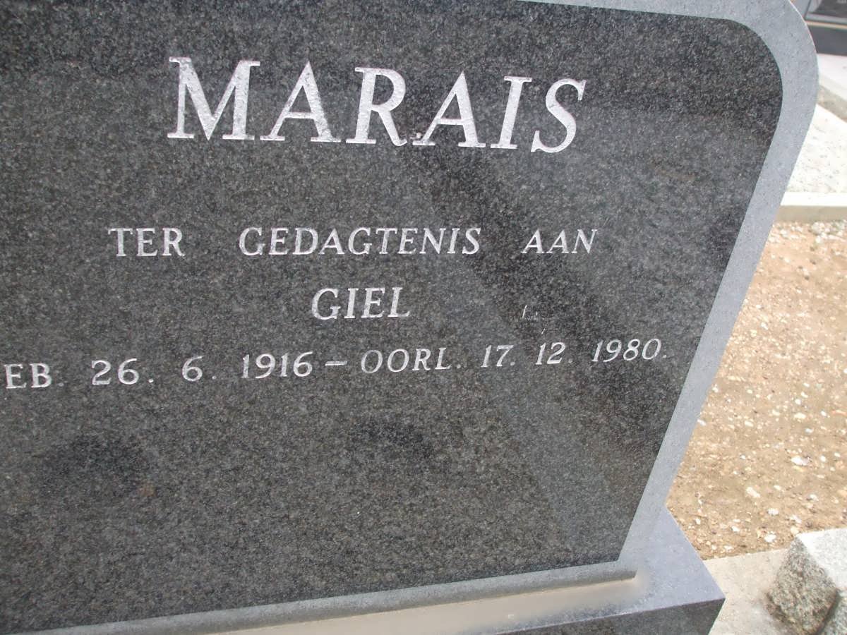 MARAIS Giel 1916-1980