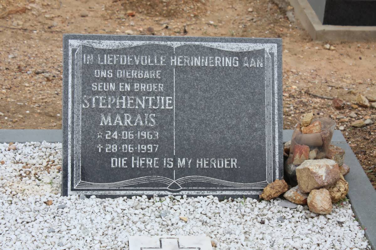 MARAIS Stephentjie 1963-1997