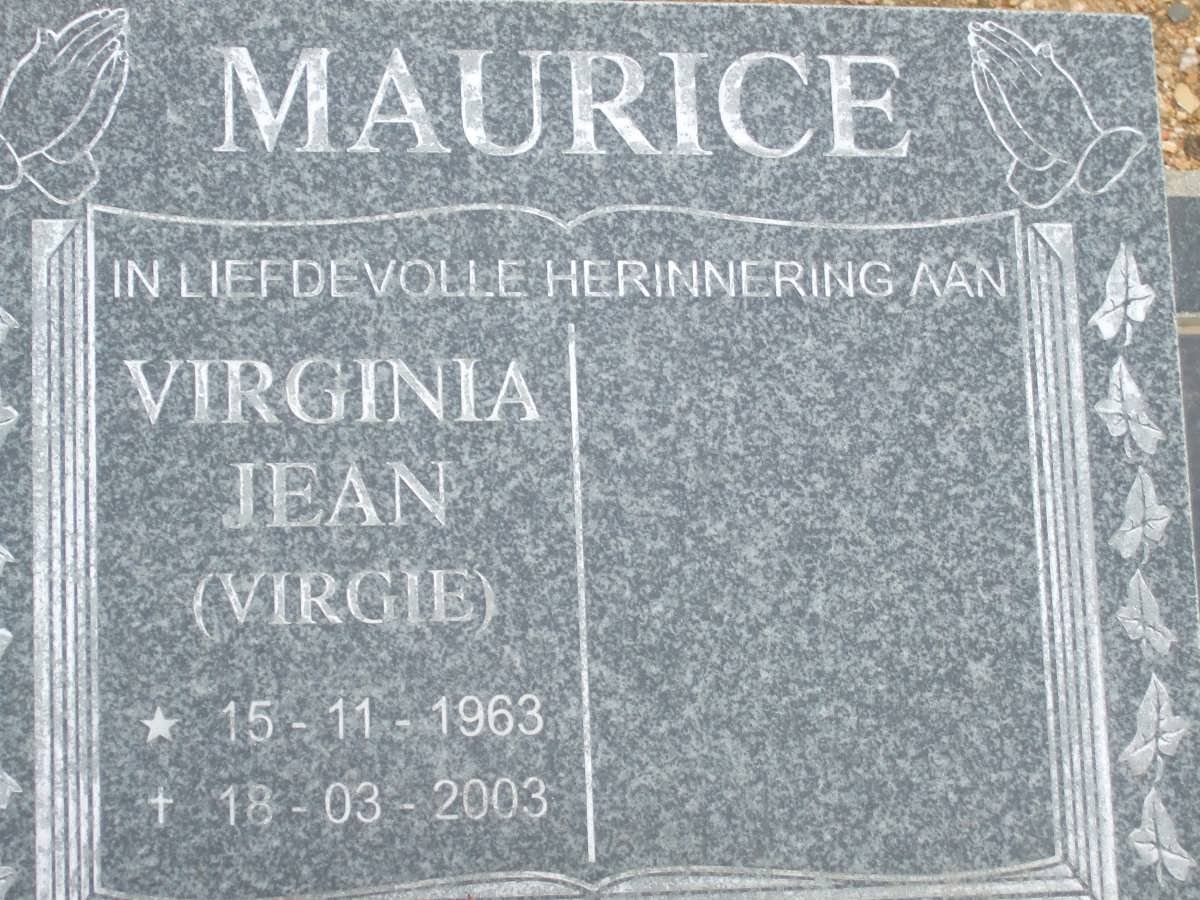 MAURICE Virginia Jean 1963-2003