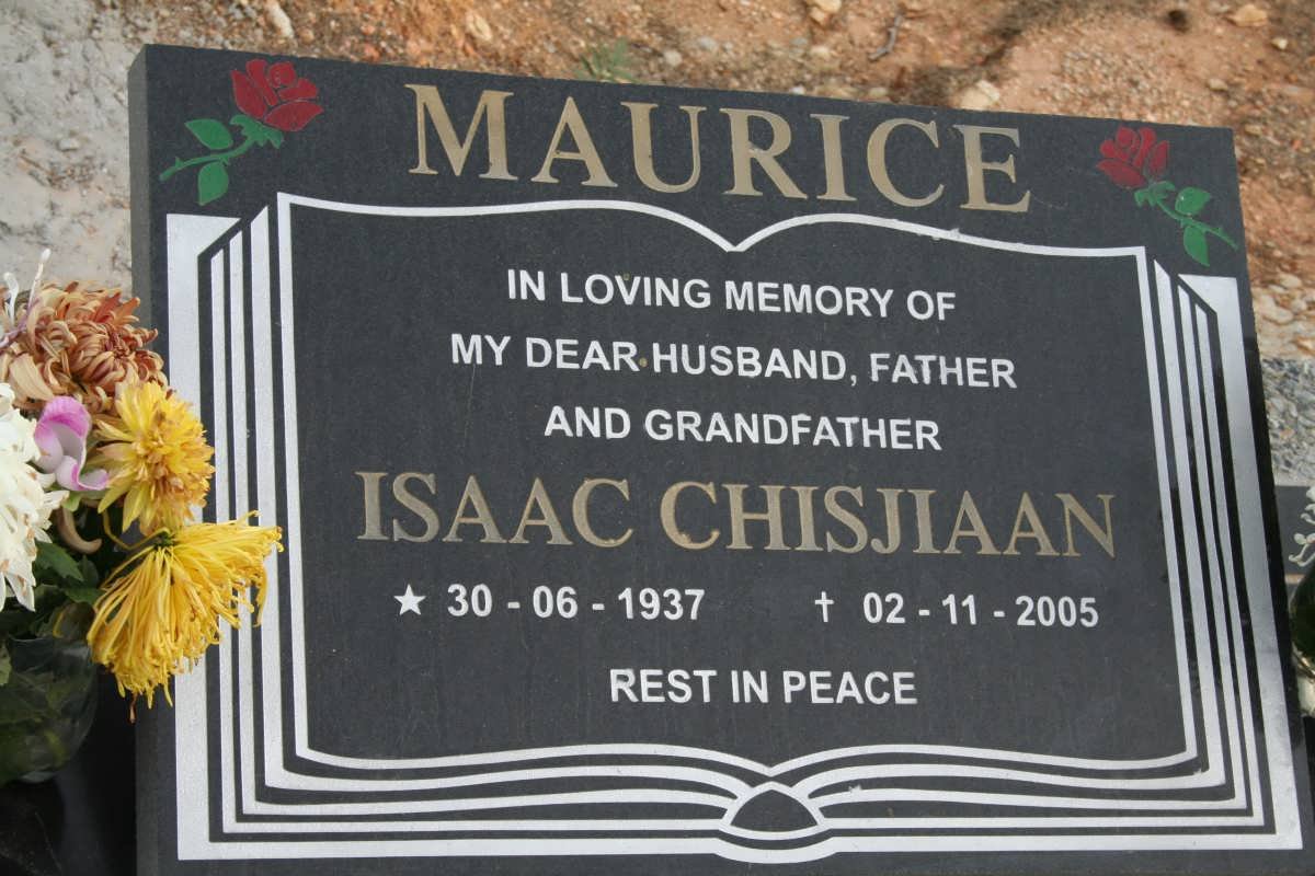 MAURICE Isaac Chisjiaan 1937-2005