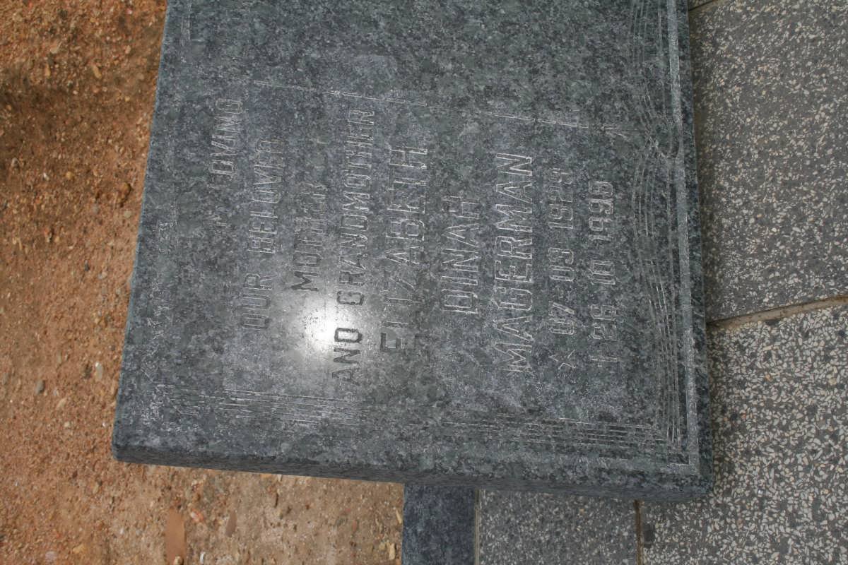 MAUERMAN Elizabeth Dinah 1929-1998