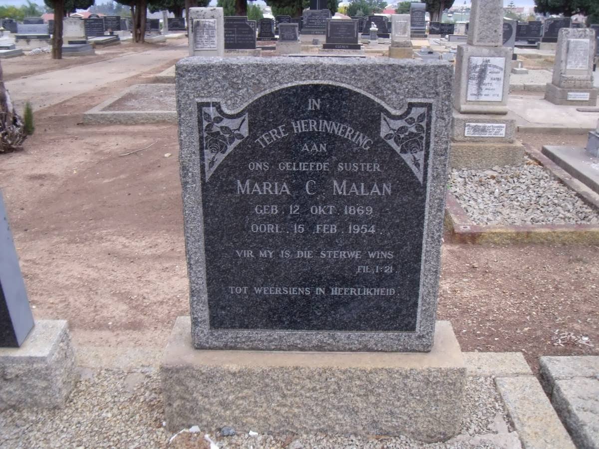 MALAN Maria C. 1869-1954