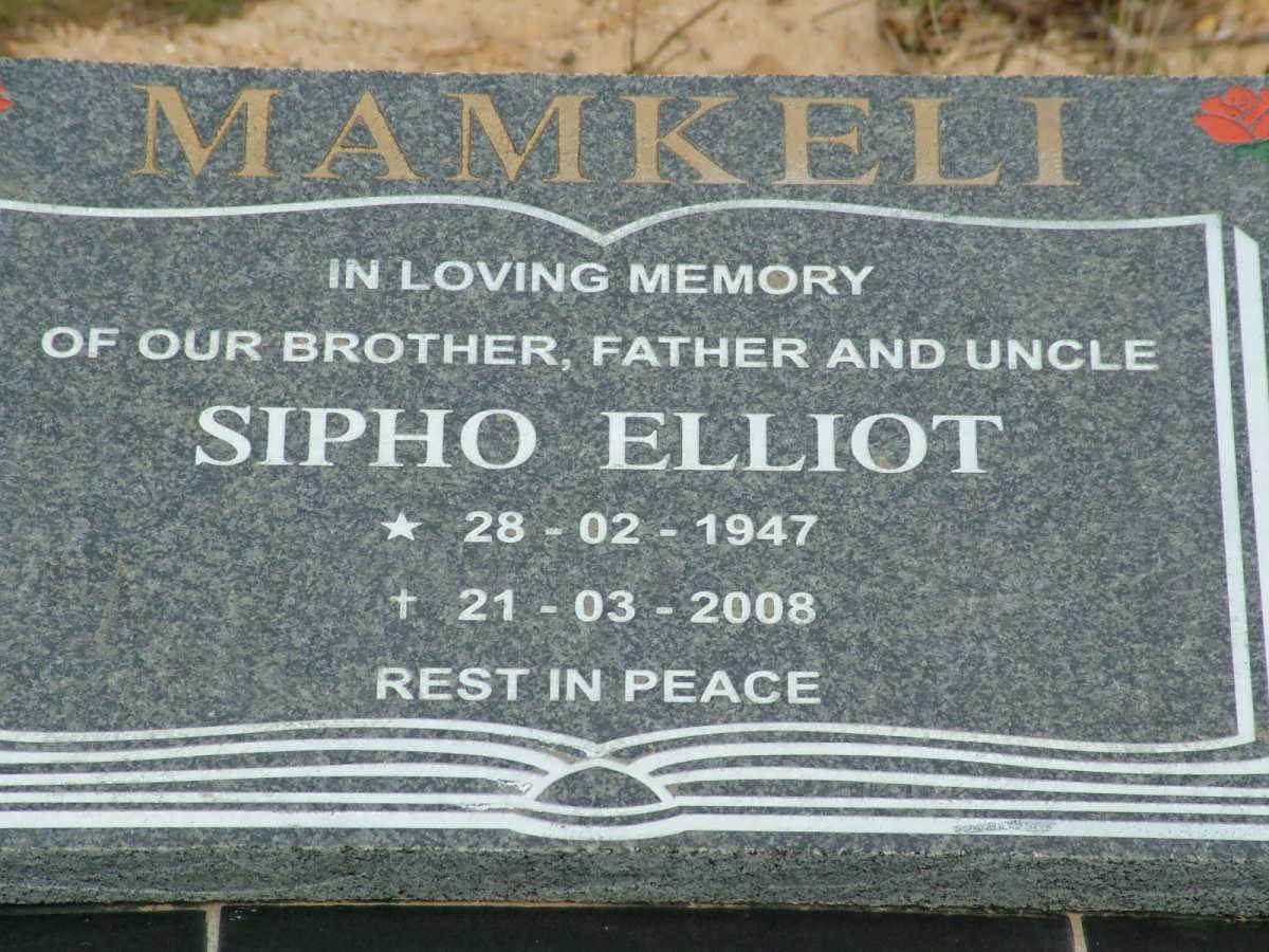 MAMKELI Sipho Elliot 1947-2008