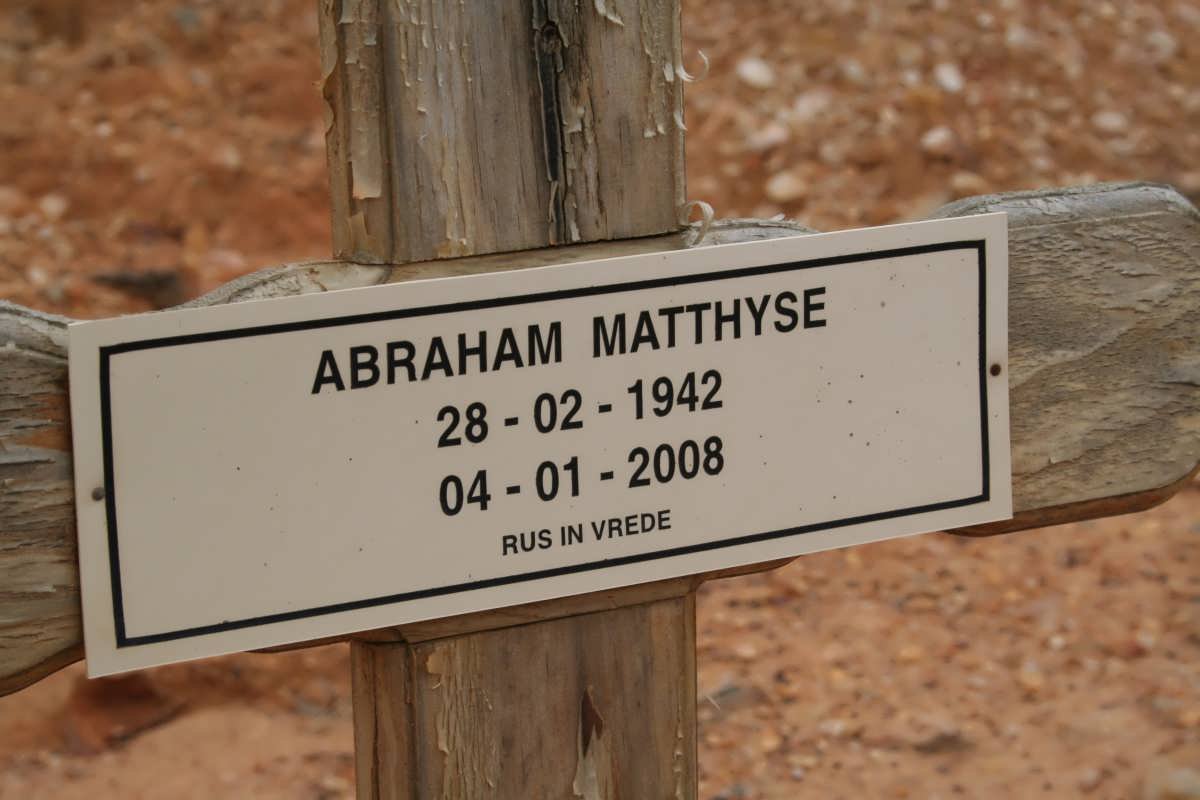 MATTHYSE Abraham 1942-2008